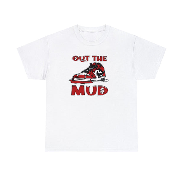 OUT THE MUD RED Heavy Cotton Tee