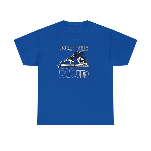 OUT THE MUD BLUE Heavy Cotton Tee