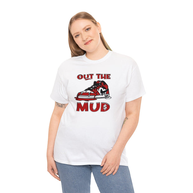 OUT THE MUD RED Heavy Cotton Tee